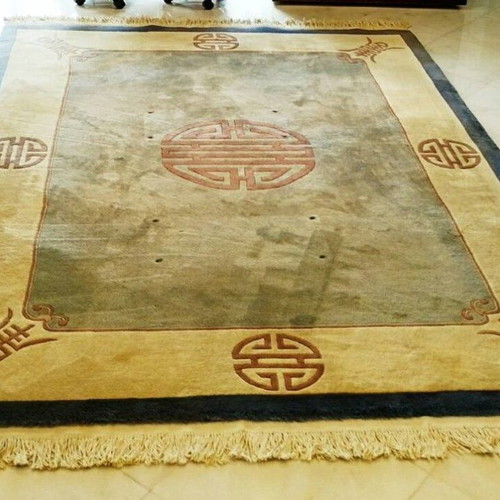 Wool rug Chinese style used with Asian motifs