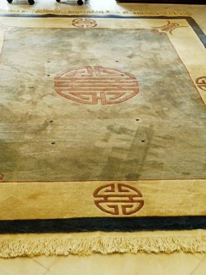 Wool rug Chinese style used with Asian motifs