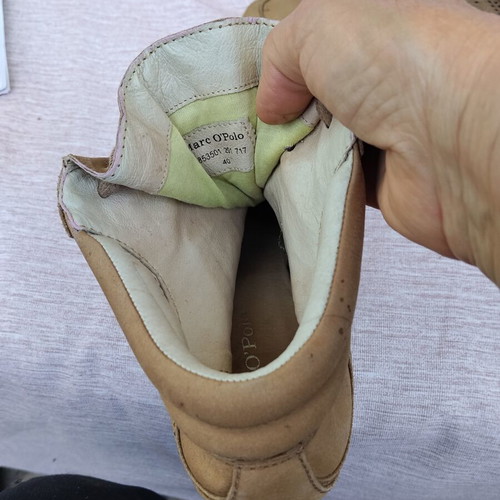 Marc O'Polo Beige Wedge Sneakers Size 40 Like New