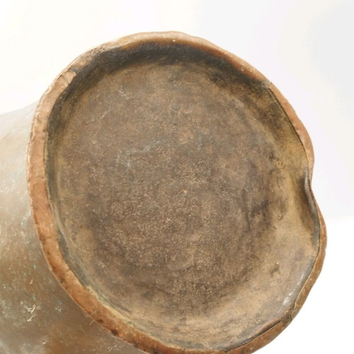 Copper Hand-Forged Rustic Water Pitcher Used