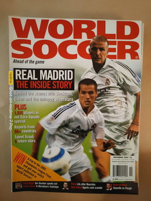 World Soccer Νοέμβριος 2004 περιοδικό σαν καινούργιο αγγλική έκδοση