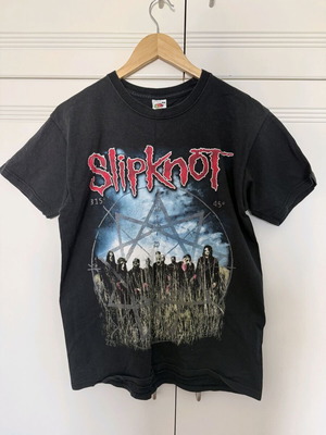 Slipknot T-shirt με στάμπα από Fruit of the Loom σε μαύρο, μέγεθος M