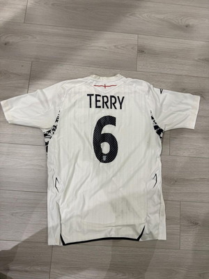 England National Team Vintage Jersey 2007-2009 John Terry #6 used Umbro