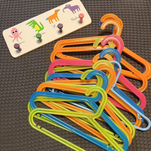 Kids Ikea hangers set of 16 with Zara hooks like new