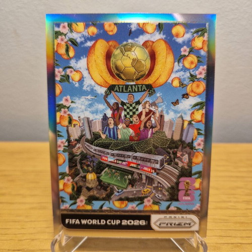 2026 Panini Prizm FIFA World Cup Posters Atlanta case hit SSP silver like new