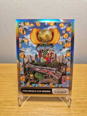 2026 Panini Prizm FIFA World Cup Posters Atlanta case hit SSP silver like new