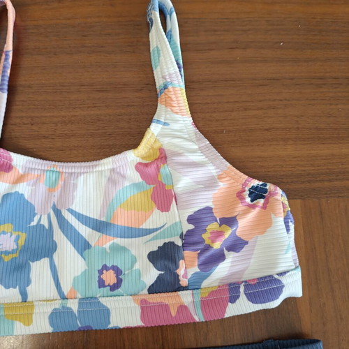 Girls' swimsuit 10-11 years from Decathlon like new, blue multicolor