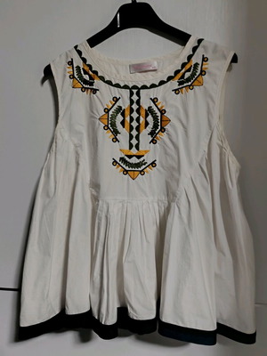 English Women's Blouse with Unique Style and Design, New, Size M/L