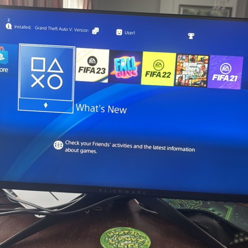 Sony PS4 Slim 1TB console with DualShock 4 controller