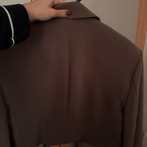 Zara cropped blazer like new, brown, size XS