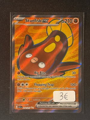Pokemon card Stunkfish EX 252/217 like new