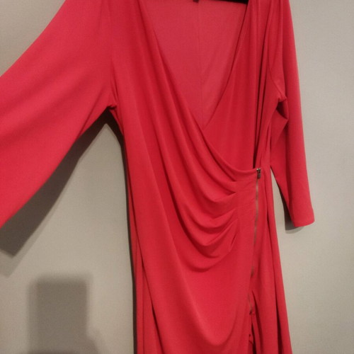 Express dress like new, wrap style, red, size L