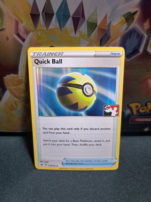 Κάρτα Quick Ball Pokemon Like New, πακέτο Prize Pack Series One