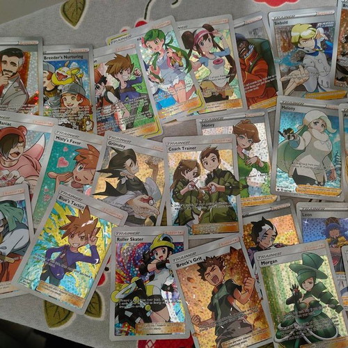 Pokemon Trainer Full Art Foil Cards set of 60 like new