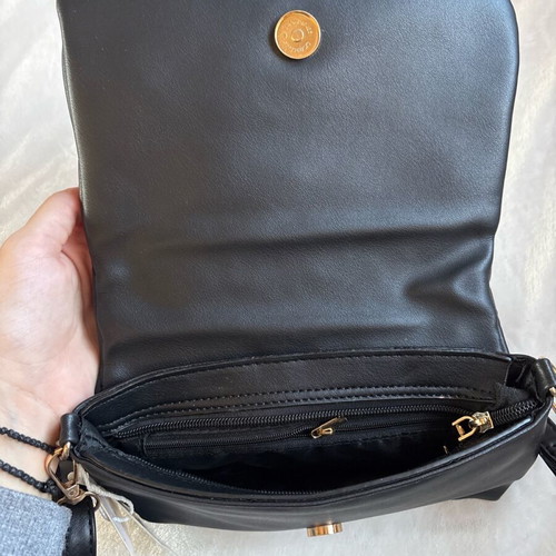 Bag new black with detachable strap