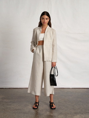 Ioanna Kourbela 100% λινό blazer