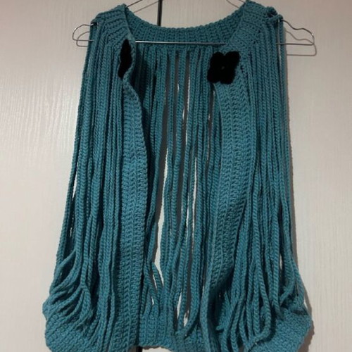Knitted cardigan new, blue