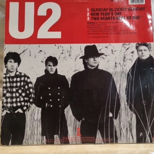 U2 Sunday Bloody Sunday vinyl used, special remixes