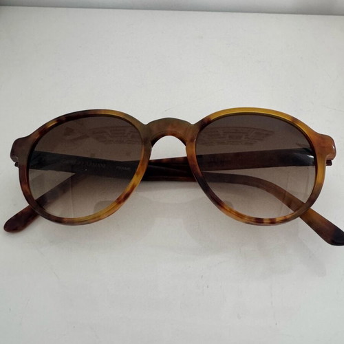 Giorgio Armani sunglasses used, brown tortoiseshell frame with degrade lenses