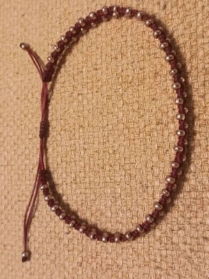 Macrame anklet new, multicolor, adjustable