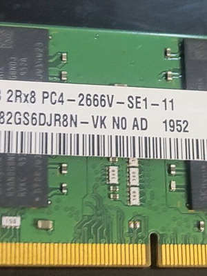 16GB PC4 2666V Hynix SODIMM used