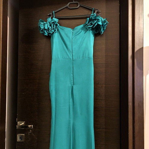 Formal dress like new, green turquoise, size S