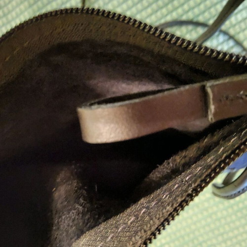 KEM crossbody bag new, black suede and leather