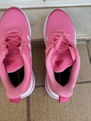 Adidas women's athletic shoes, pink, size 38