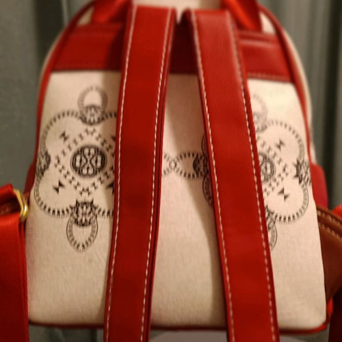 Axel backpack new, white with red details