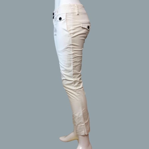White low-rise Chino pants used, size XS