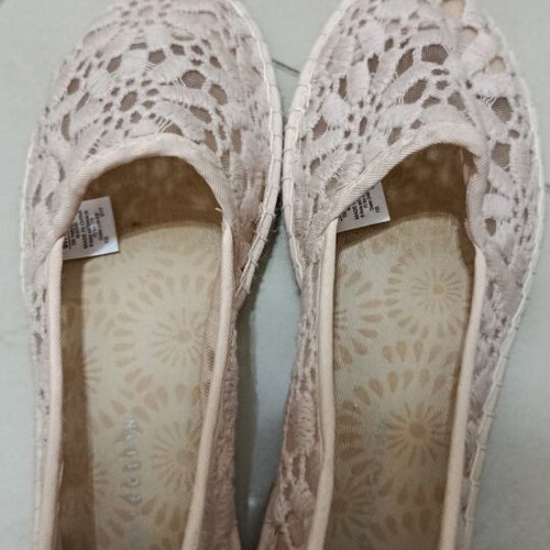 Marks & Spencer espadrilles with lace, size 38, soft pink