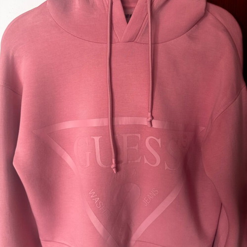 Guess short women's hoodie like new, pink, size S/M