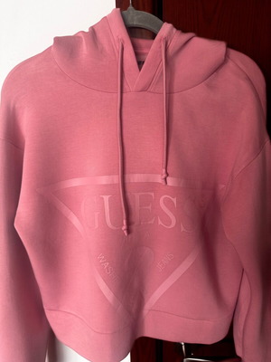 Guess short women's hoodie like new, pink, size S/M