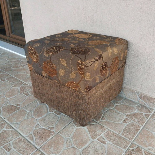 Handmade fabric stool in excellent condition