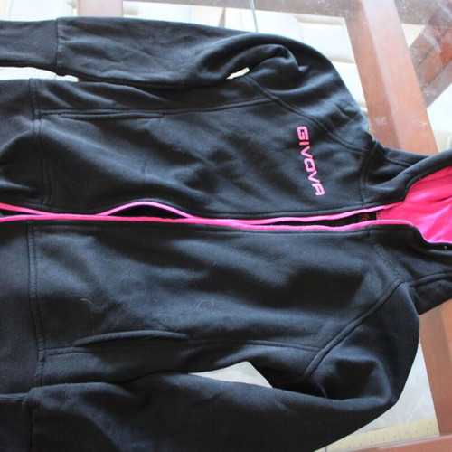 Givova tracksuit set with sweatshirt size S like new, blue