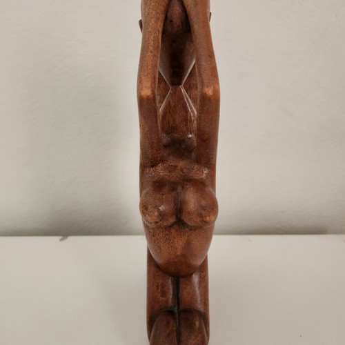Wooden abstract decorative figurine handmade, like new