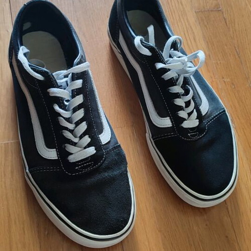 Vans shoes black canvas like new