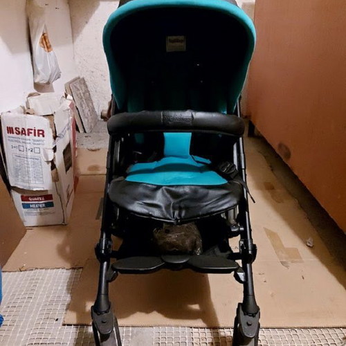 Peg Perego Si Switch stroller used, lightweight umbrella, deep green