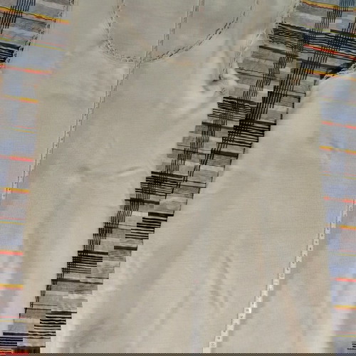 Γυναικείο ολομάλλο αμάνικο φανελάκι με δαντέλα XL-XXL μπεζ σαν καινούργιο