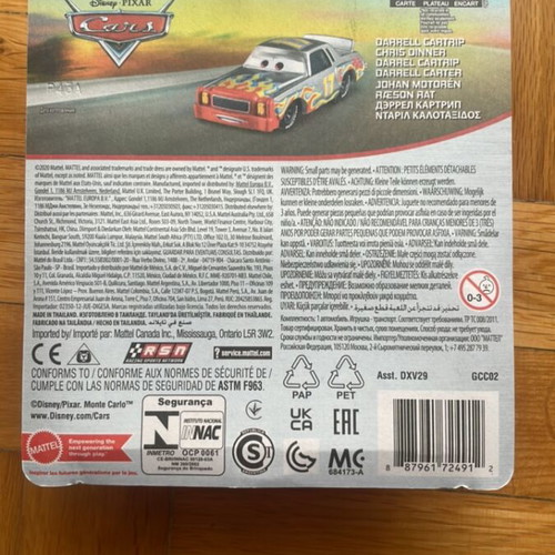 Disney Cars Darrell Cartrip toy car new