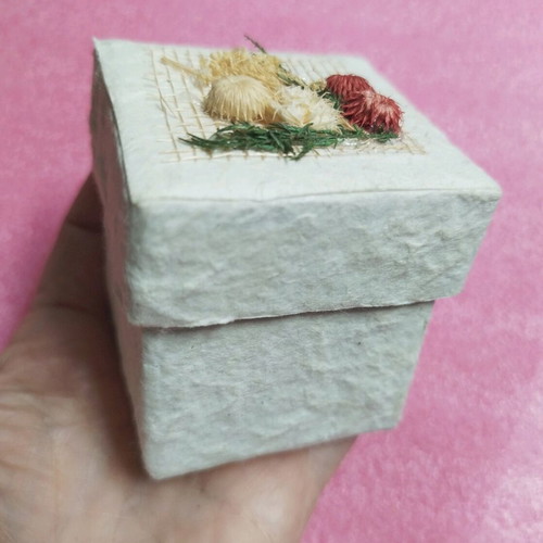 Easter marble egg with handmade painting 6 cm new