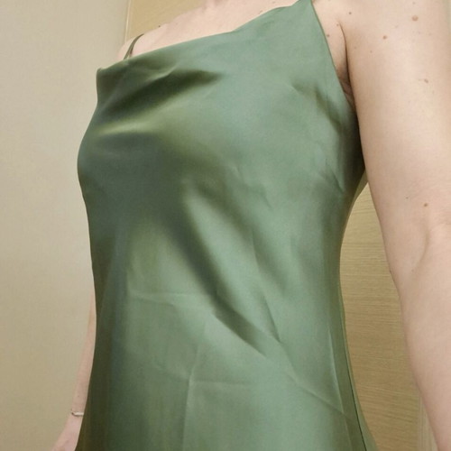 Sweet Miss satin dress like new, green, size S/M