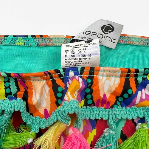 Bluepoint bikini swimsuit used, multicolor and green