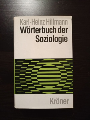 Wörterbuch der Soziologie used, Karl-Heinz Hillmann, German