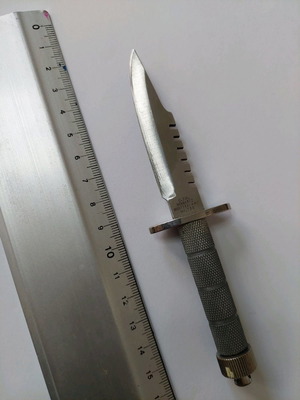 C.Jul.Herbertz Mini Rambo Rostfrei 440 Nr 73 knife used with sheath