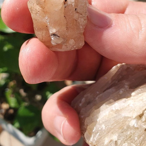 Calcite stones like new, lot of 2 from Argolida Jurassic area