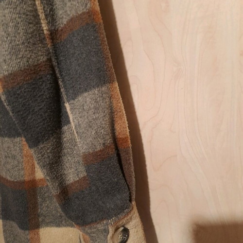 Pull & Bear checked jacket like new, oversize, grey and beige