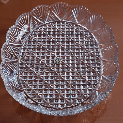Vintage Hoya Corporation Crystal Serving Platter mint condition