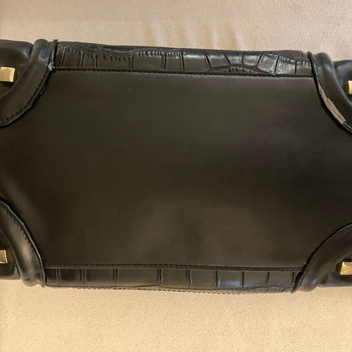 Celine black hand bag used with corner wear