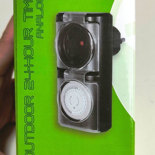 EcoSavers Analogue 24-Hour Outdoor Timer IP44 new